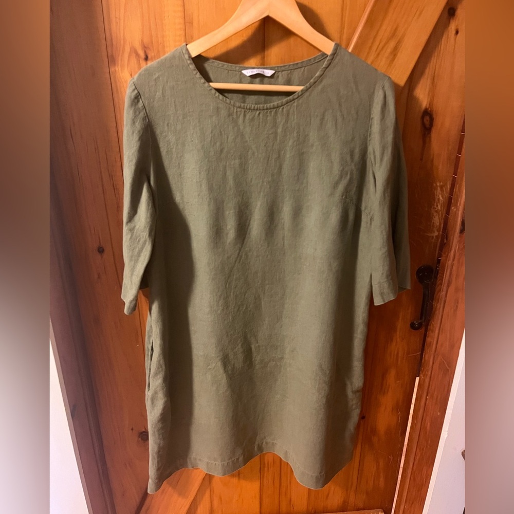 Linenfox Green Tunic L